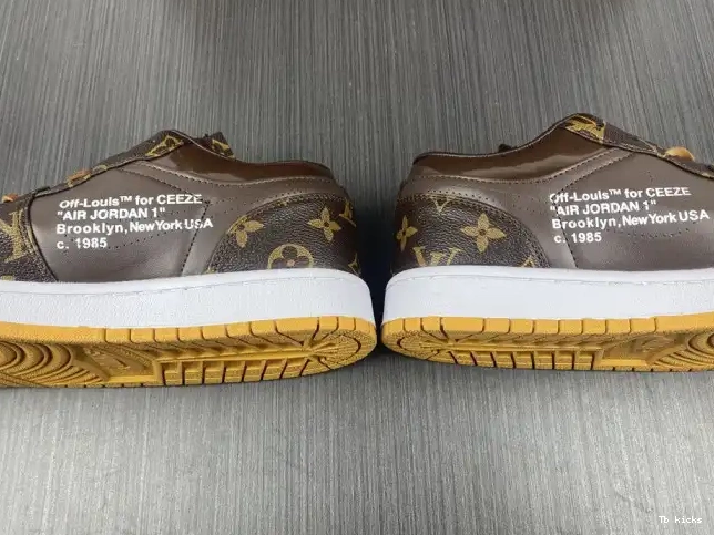 Cheap TBK OW Jordan AJ1 Off-Louis 1 LOW x Air 0623